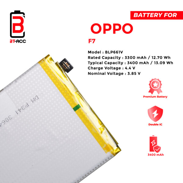 BT-ACC Baterai Oppo F7 / Oppo A3 / BLP661 - Gambar 4