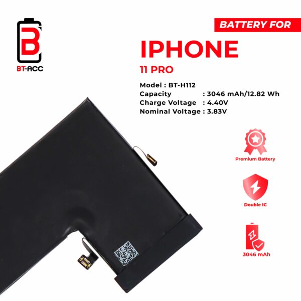 BT-ACC Baterai iPhone 11 Pro (3046 mAh) - Gambar 3