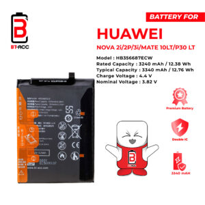BT-ACC Baterai Huawei Nova 3i / Nova 2i / Mate 10 Lite / P30 Lite / HB356687ECW