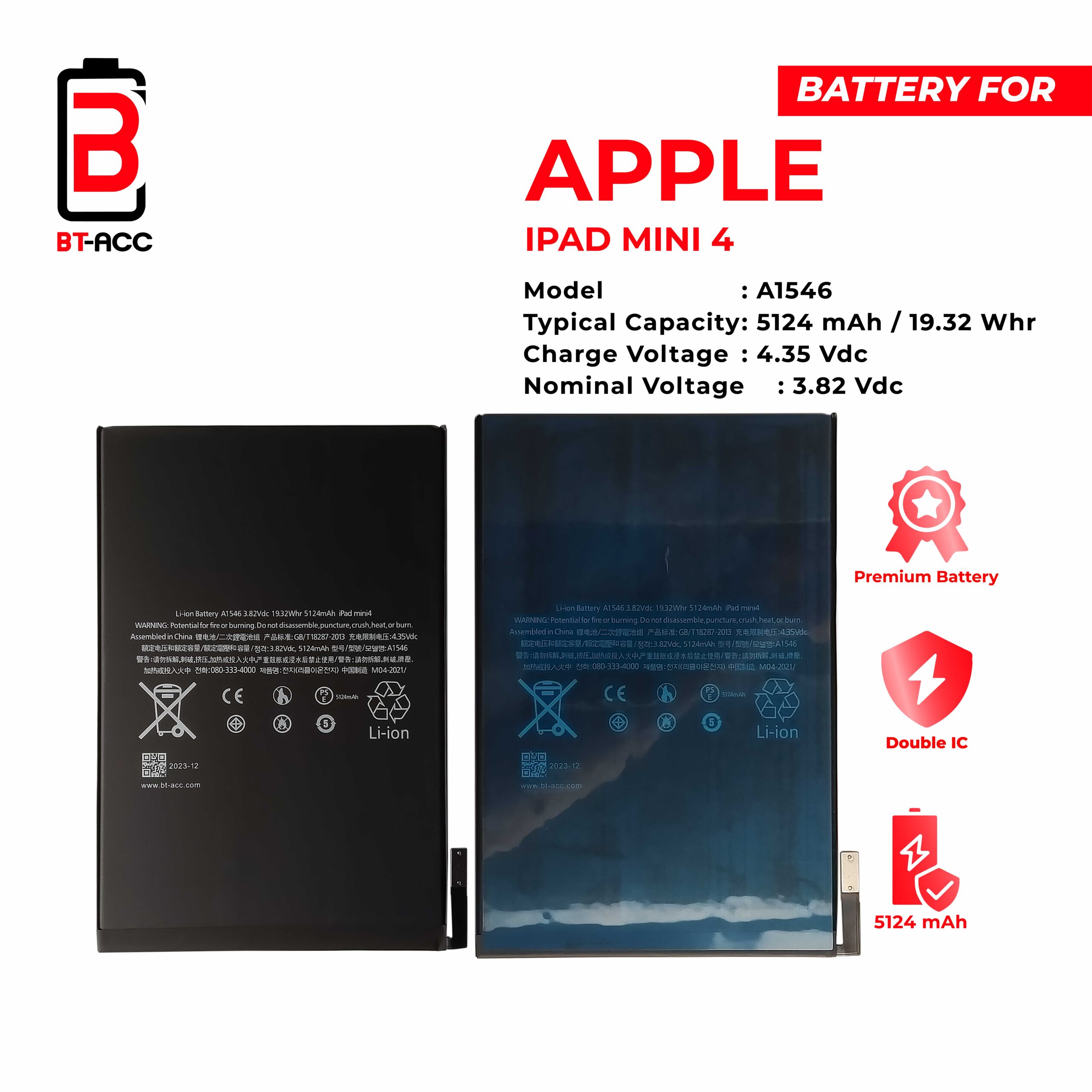 BT-ACC Baterai iPad Mini 4 - Gambar 4