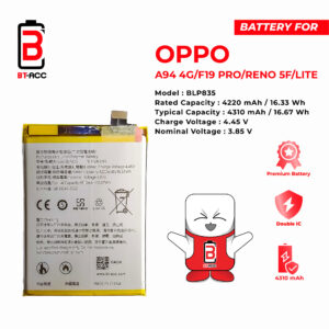 Baterai Oppo A94 4G / F19 Pro / Reno 5 F / Reno 5 Lite / BLP835