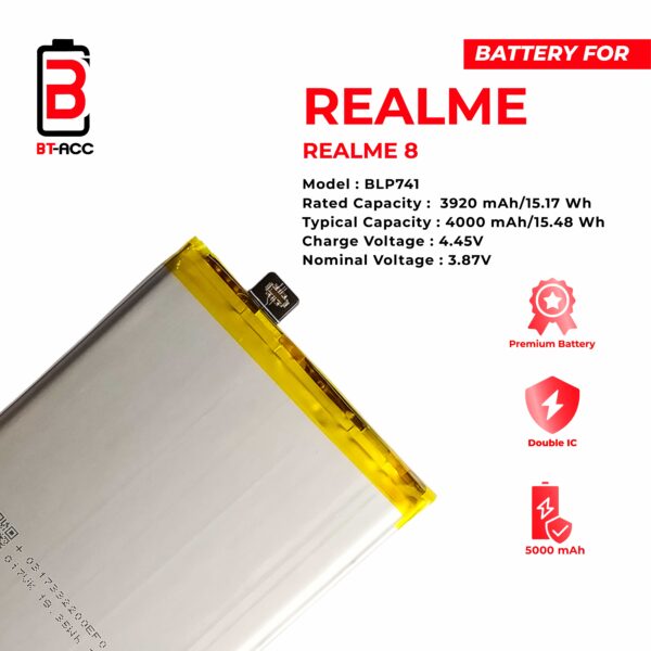 BT-ACC Baterai Realme 8 / BLP841 - Image 3