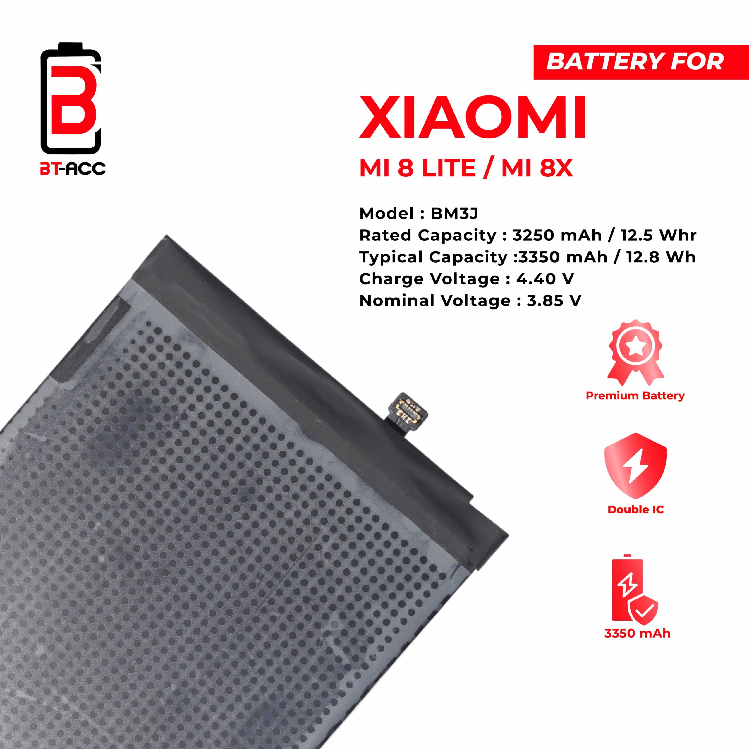 BT-ACC Baterai Xiaomi MI 8 Lite / MI 8X - BM3J - Image 3