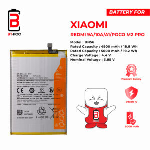 BT-ACC Baterai Xiaomi Redmi 9A / 9C / 10A / Redmi A1 / Poco M2 Pro - BN56