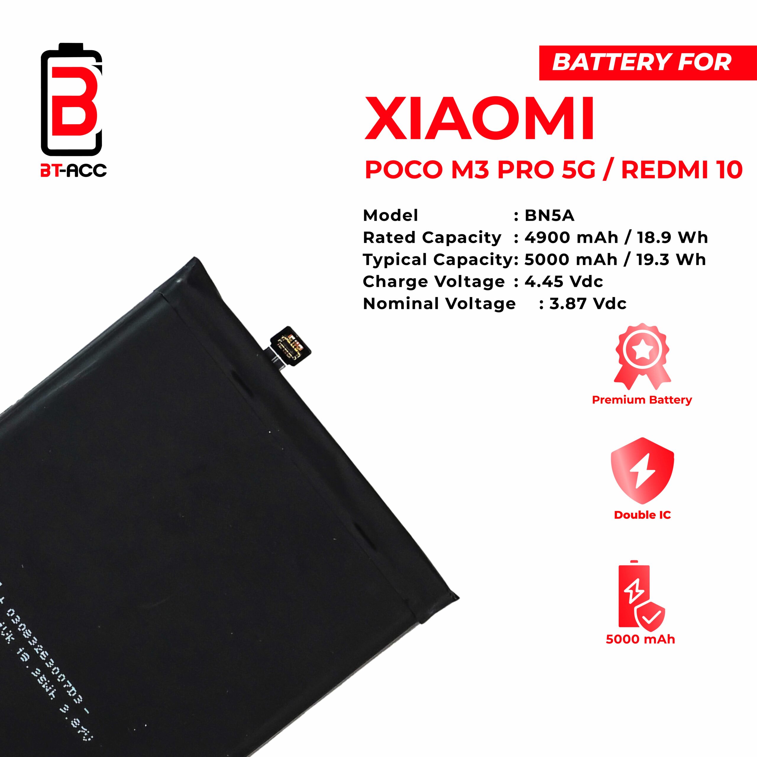 BT-ACC Baterai Poco M3 Pro 5G - BN5A - Image 3