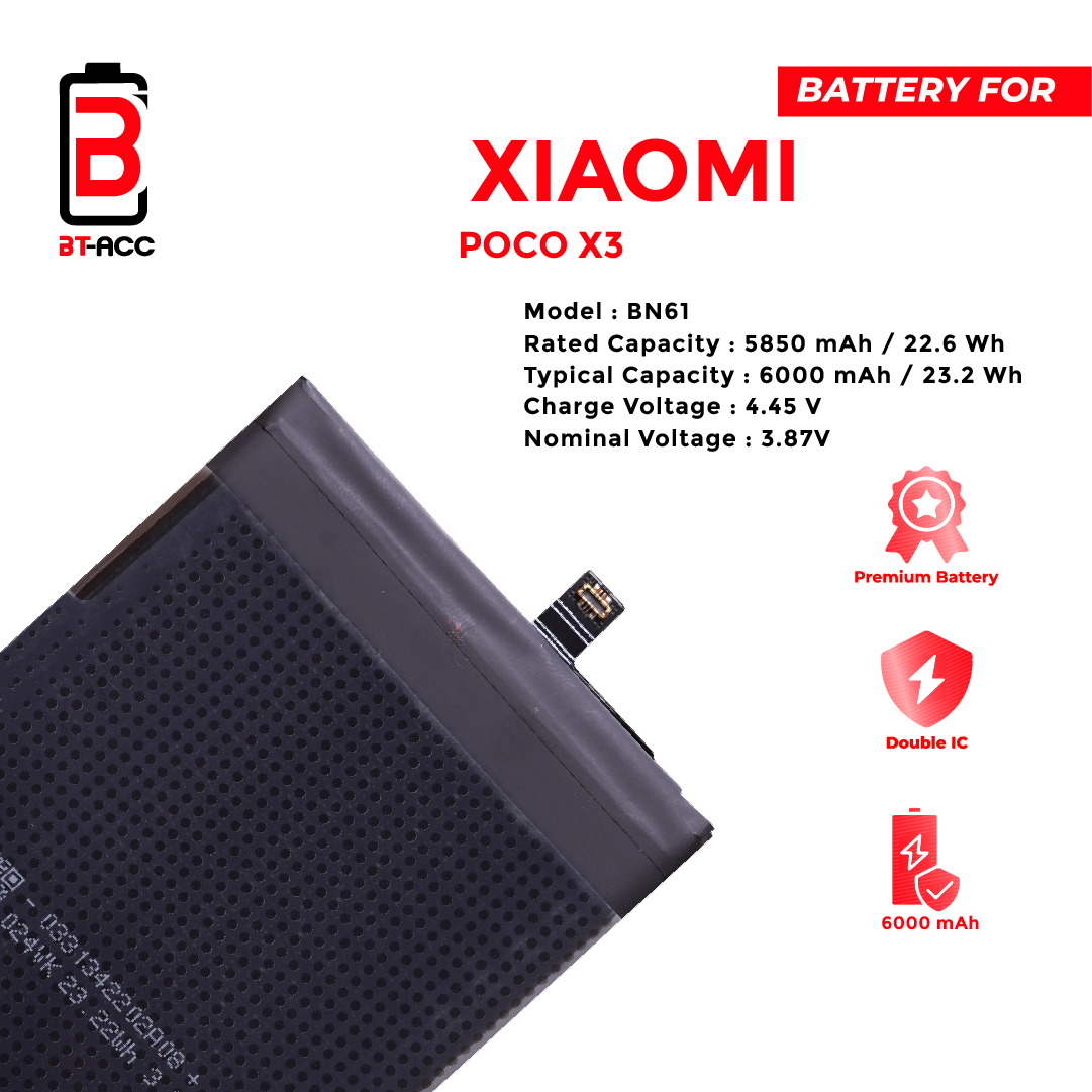 BT-ACC Baterai Poco X3 - BN61 - Image 3