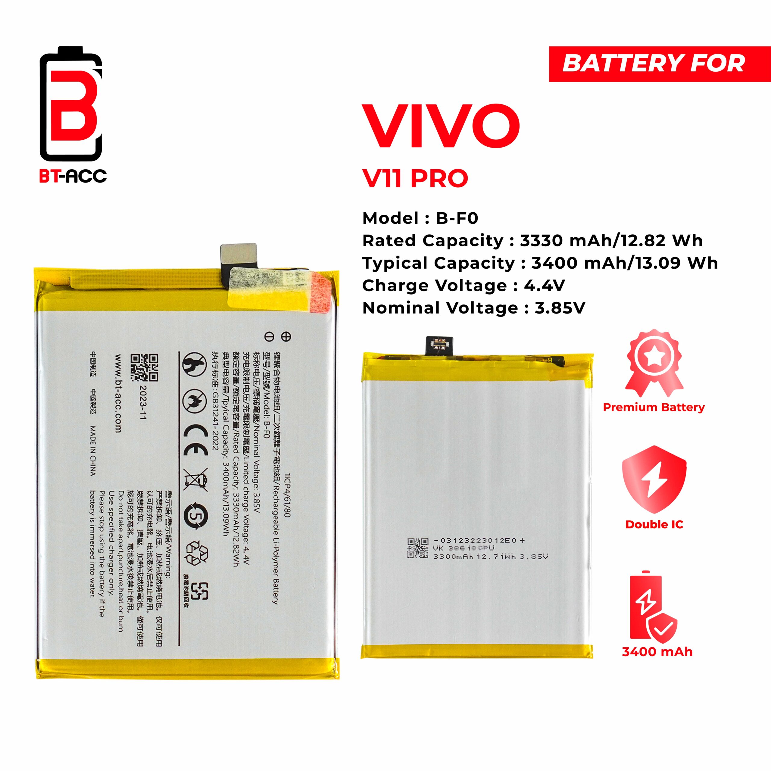 BT-ACC Baterai Vivo V11 Pro / B-F0 - Image 2