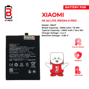 BT-ACC Baterai Xiaomi Redmi 6 Pro / Xiaomi A2 LTE - BN47