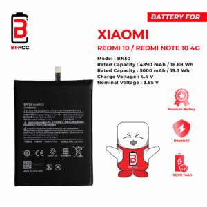 BT-ACC Baterai Xiaomi Redmi 10 / Redmi Note10 4G / Mi Max 2 - BN50