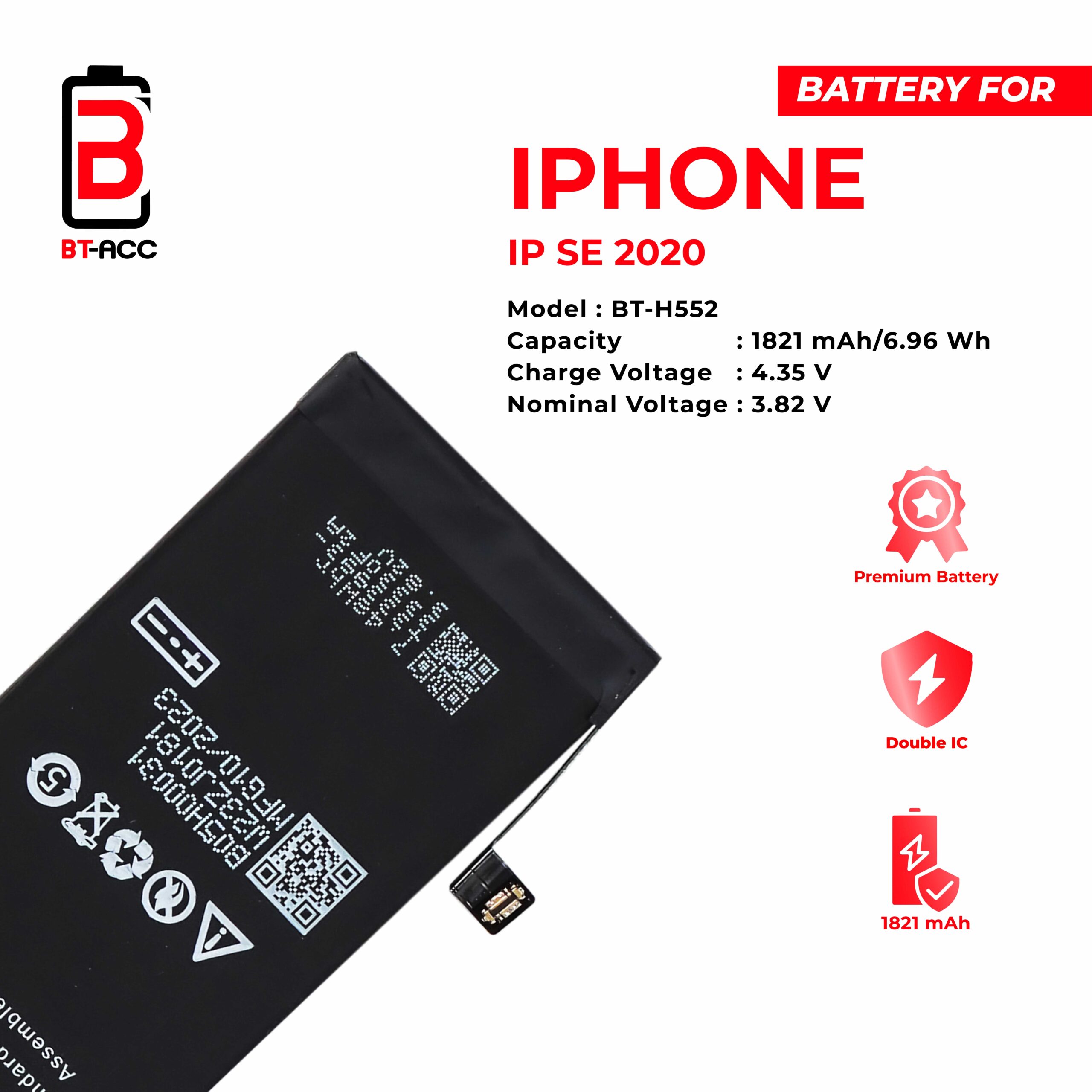 BT-ACC Baterai iPhone SE 2020 (1821 mAh) - Image 3