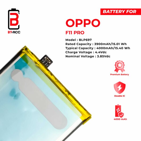 BT-ACC Baterai Oppo F11 Pro / BLP697 - Gambar 3