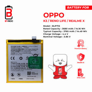 BT-ACC Baterai Oppo Reno Life / Realme X / BLP715 / BLP701 / BLP723