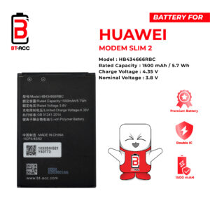 BT-ACC Baterai Huawei Modem Slim 2 / HB434666RBC