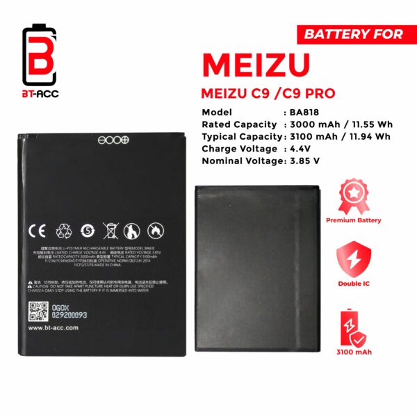 BT-ACC Baterai Meizu C9 / C9 Pro / BA818 - Image 2