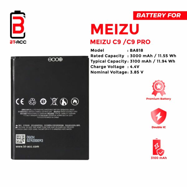 BT-ACC Baterai Meizu C9 / C9 Pro / BA818 - Image 3