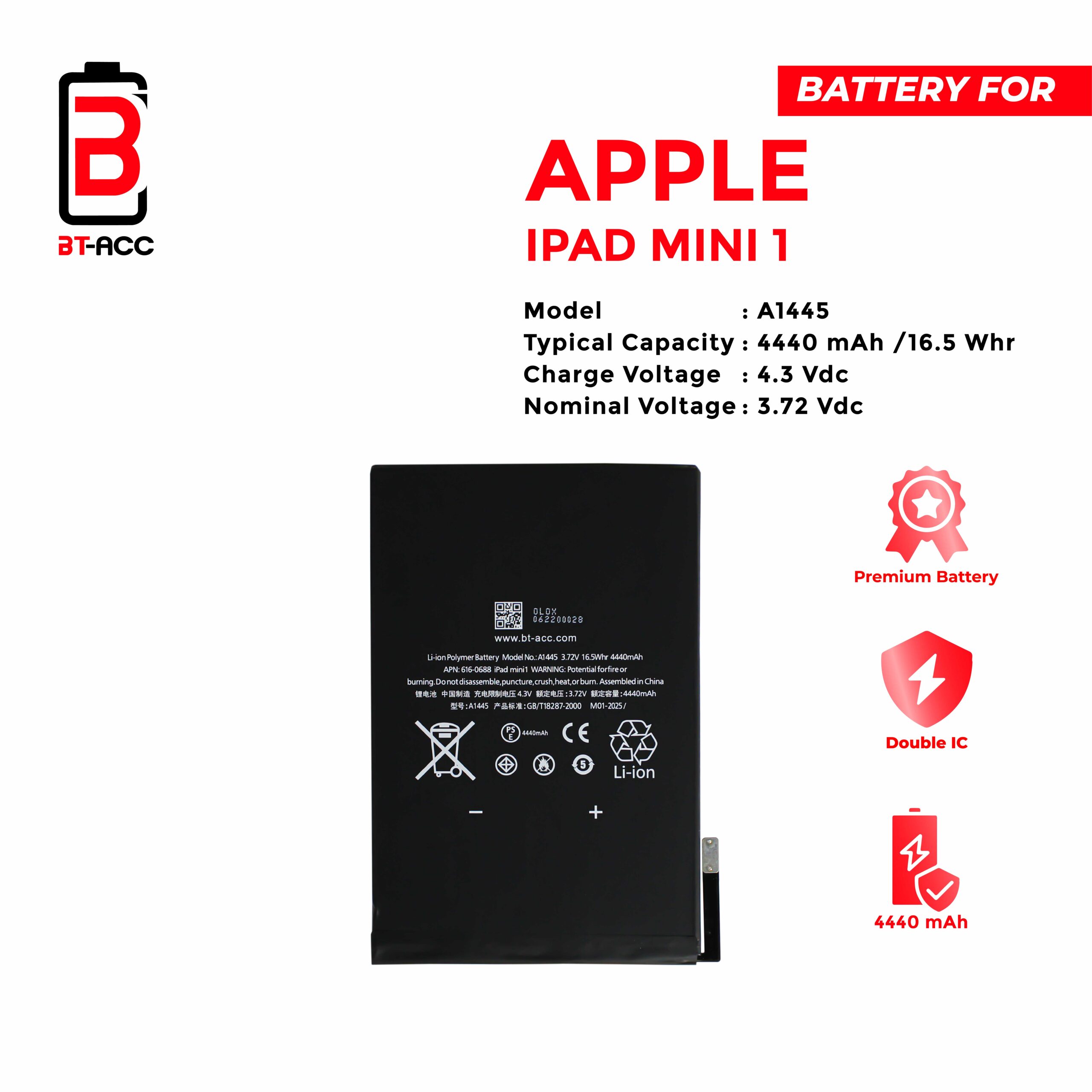 BT-ACC Baterai iPad 3 / iPad 4 - Gambar 2