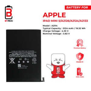 BT-ACC Baterai iPad Mini 5 / A2126 / A2124 / A2133