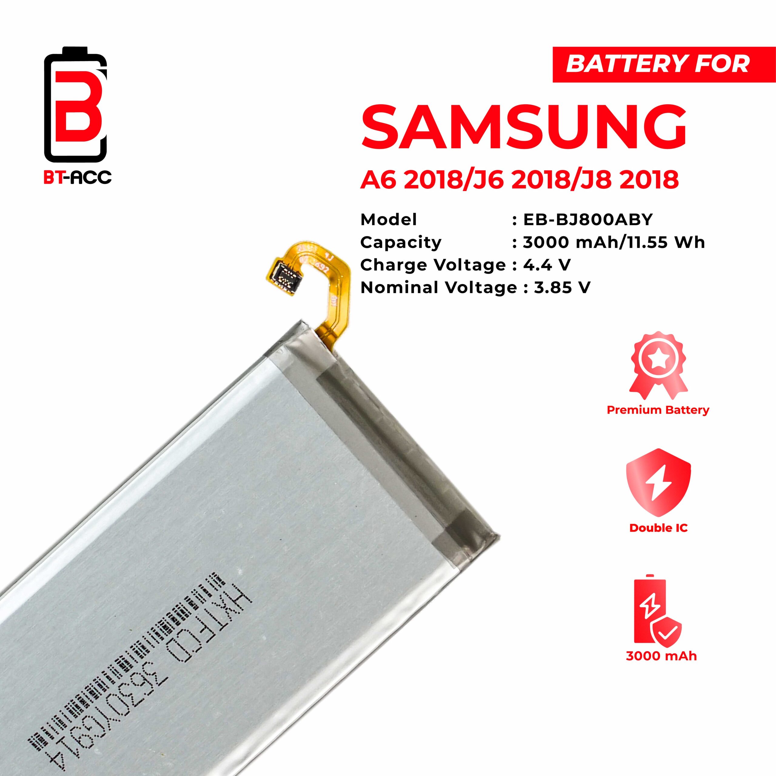 Baterai Samsung A6 2018 / J8 2018 / J6 2018EB - BJ800ABE - Image 3