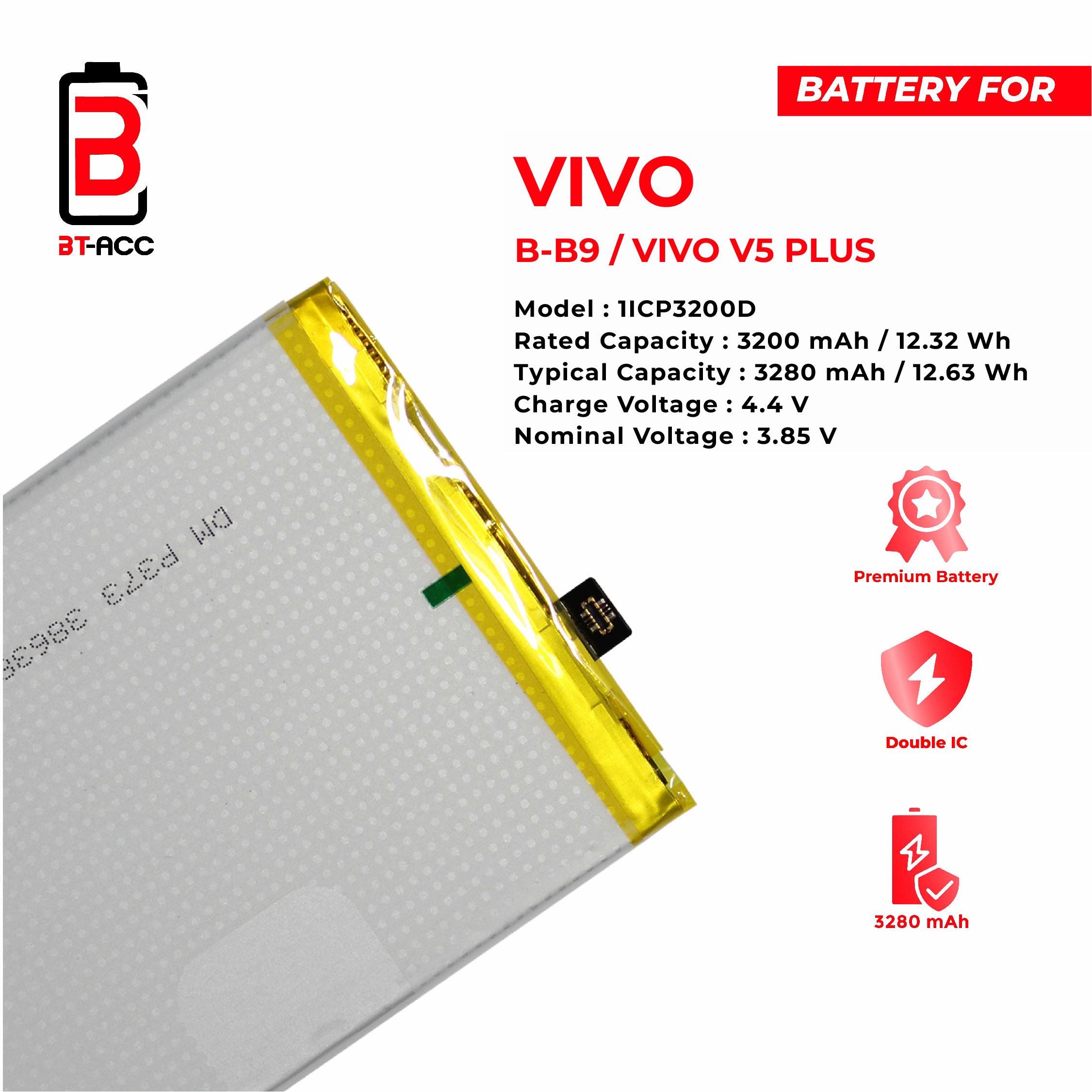 BT-ACC Baterai V5 Plus / V5+ / B-B9 - Gambar 3