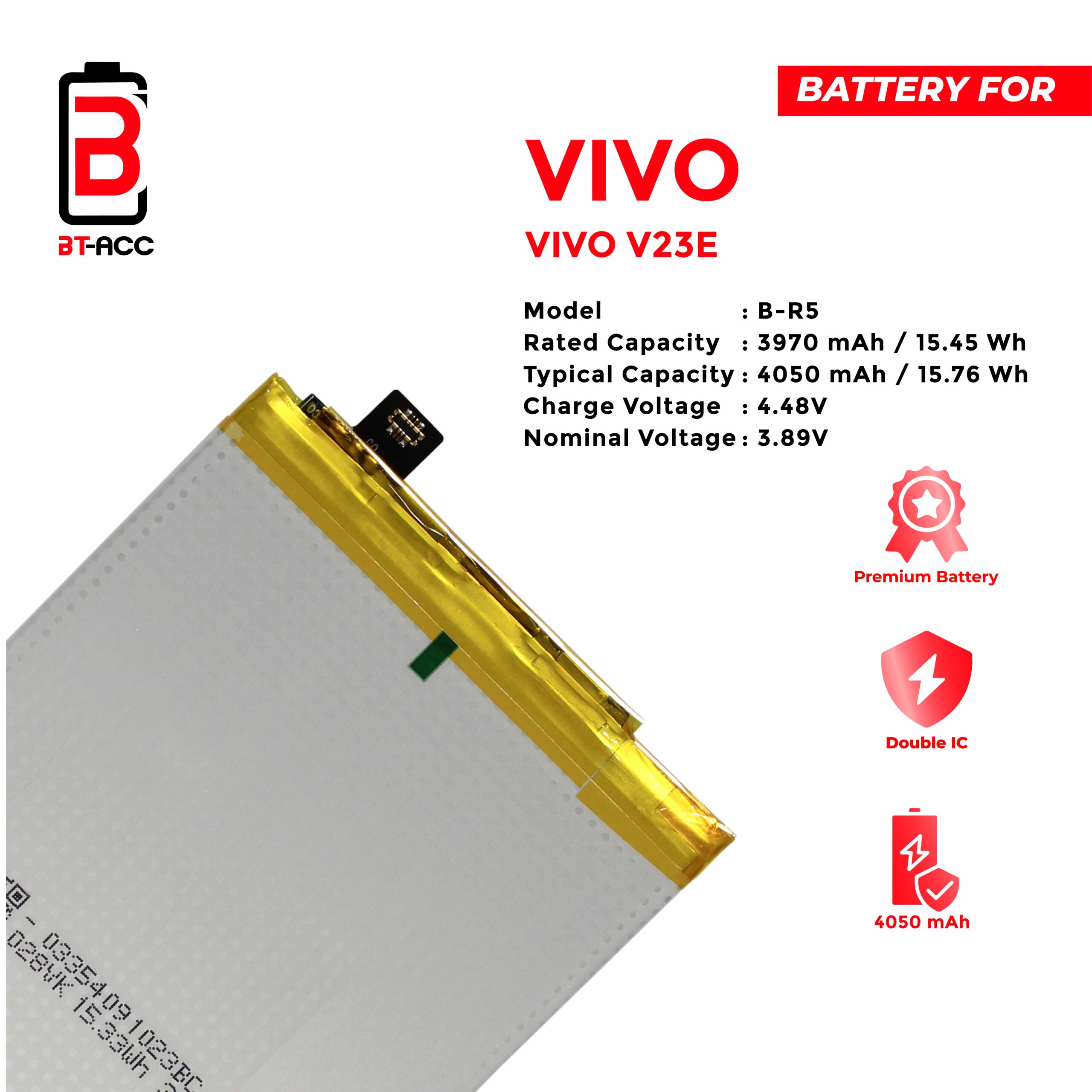 BT-ACC Baterai Vivo V23E / B-R5 - Image 3