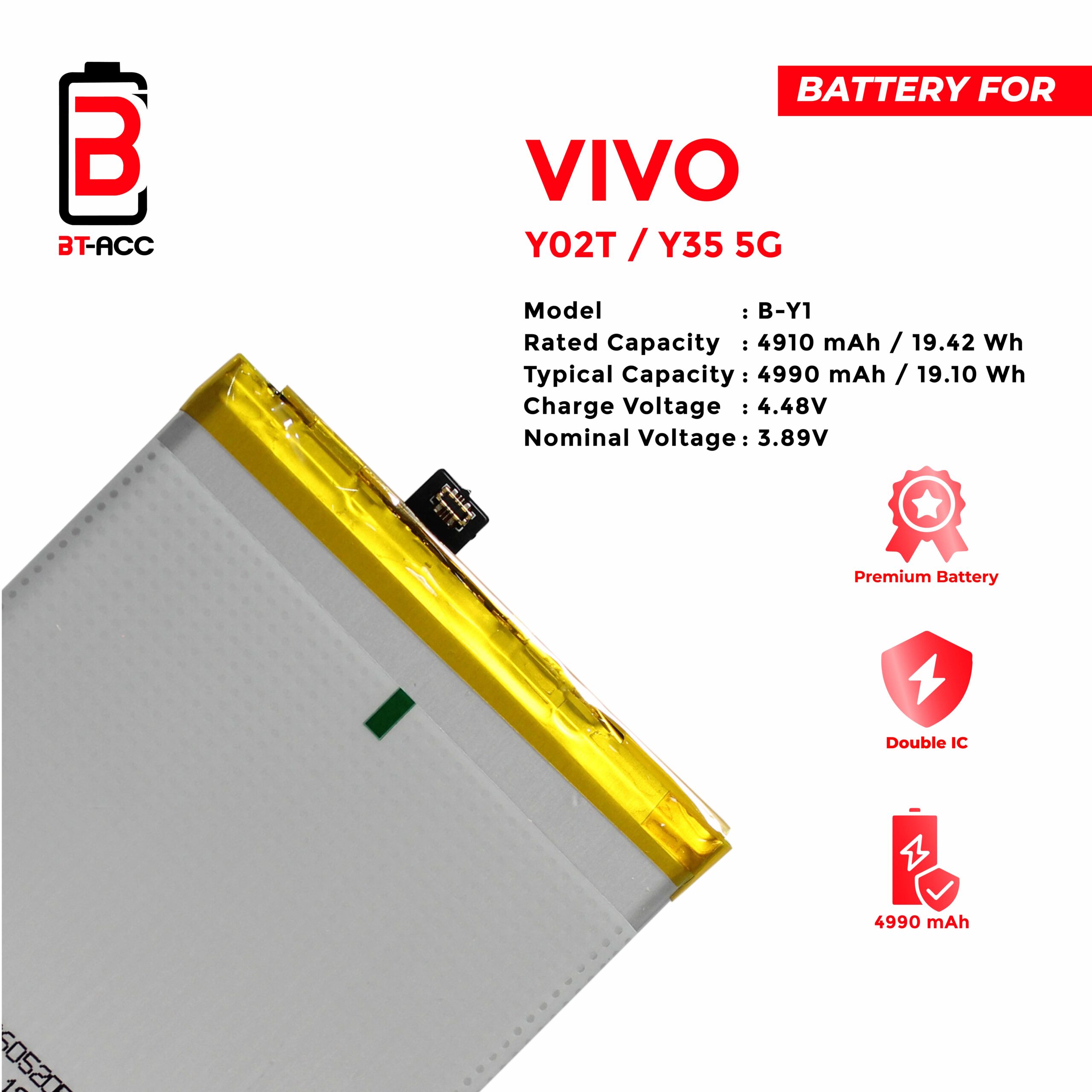 Baterai Vivo Y02T / Y35G 5G / B-Y1 - Image 3