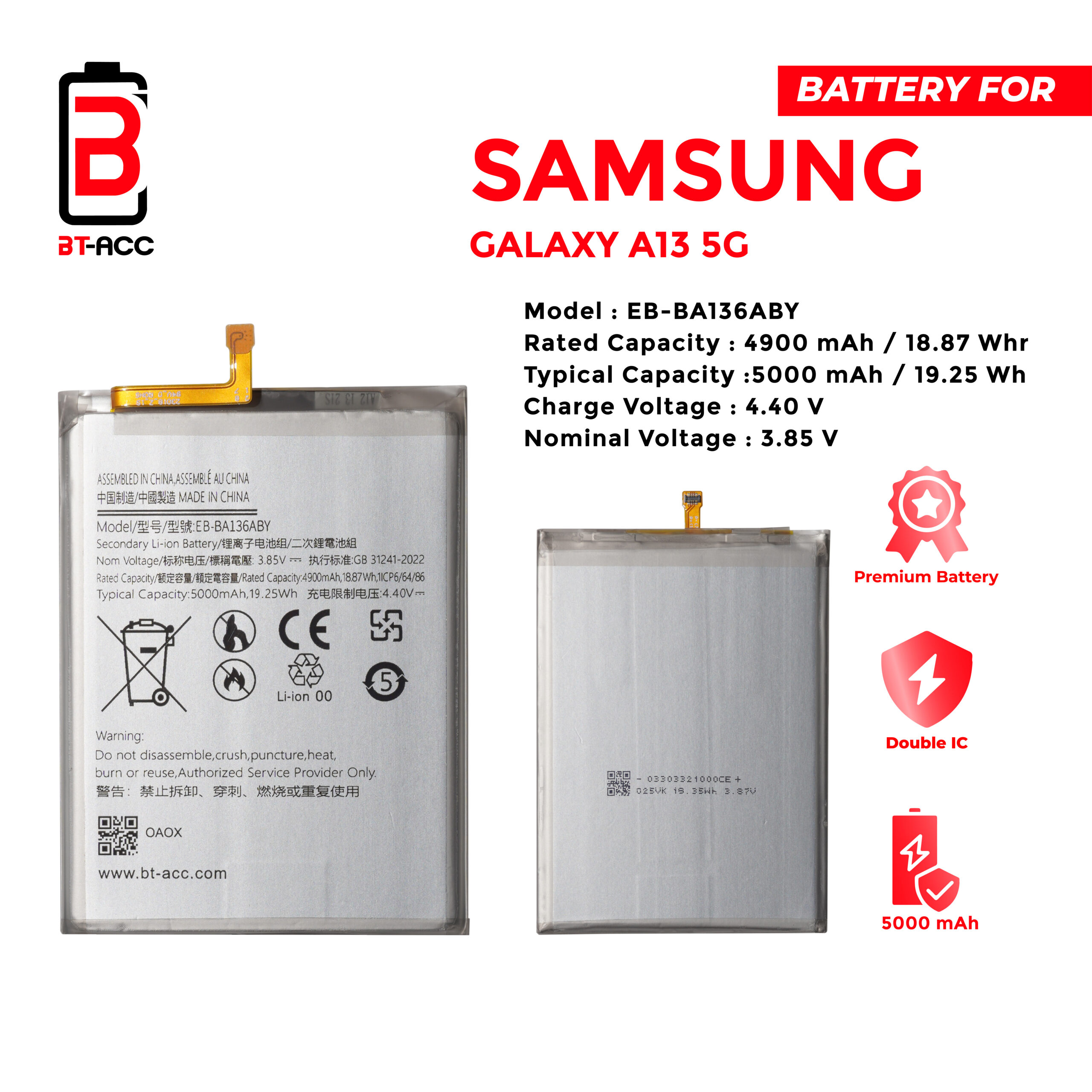 Baterai Samsung A13 5G / EB-BA136ABY - Image 2