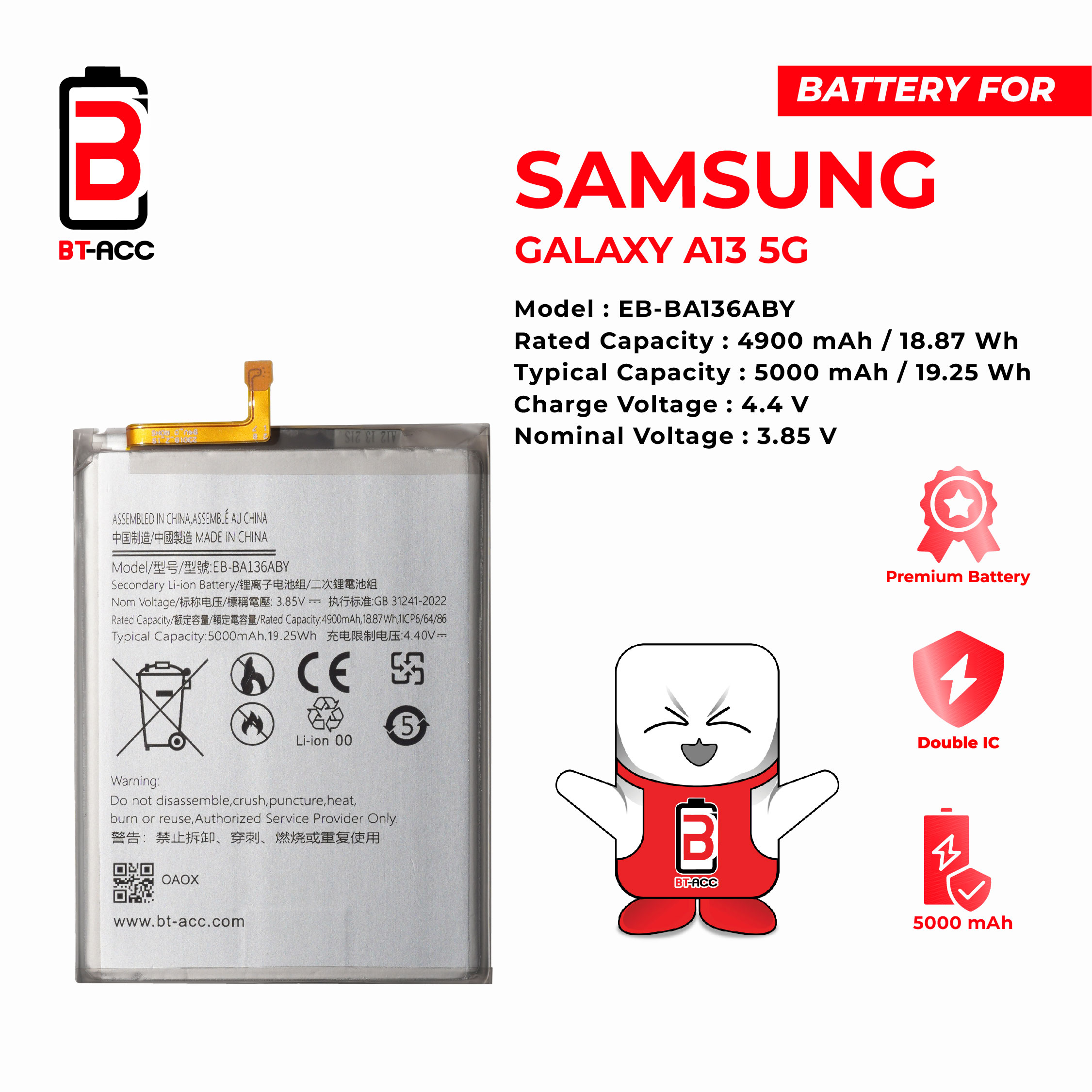 Baterai Samsung A13 5G / EB-BA136ABY