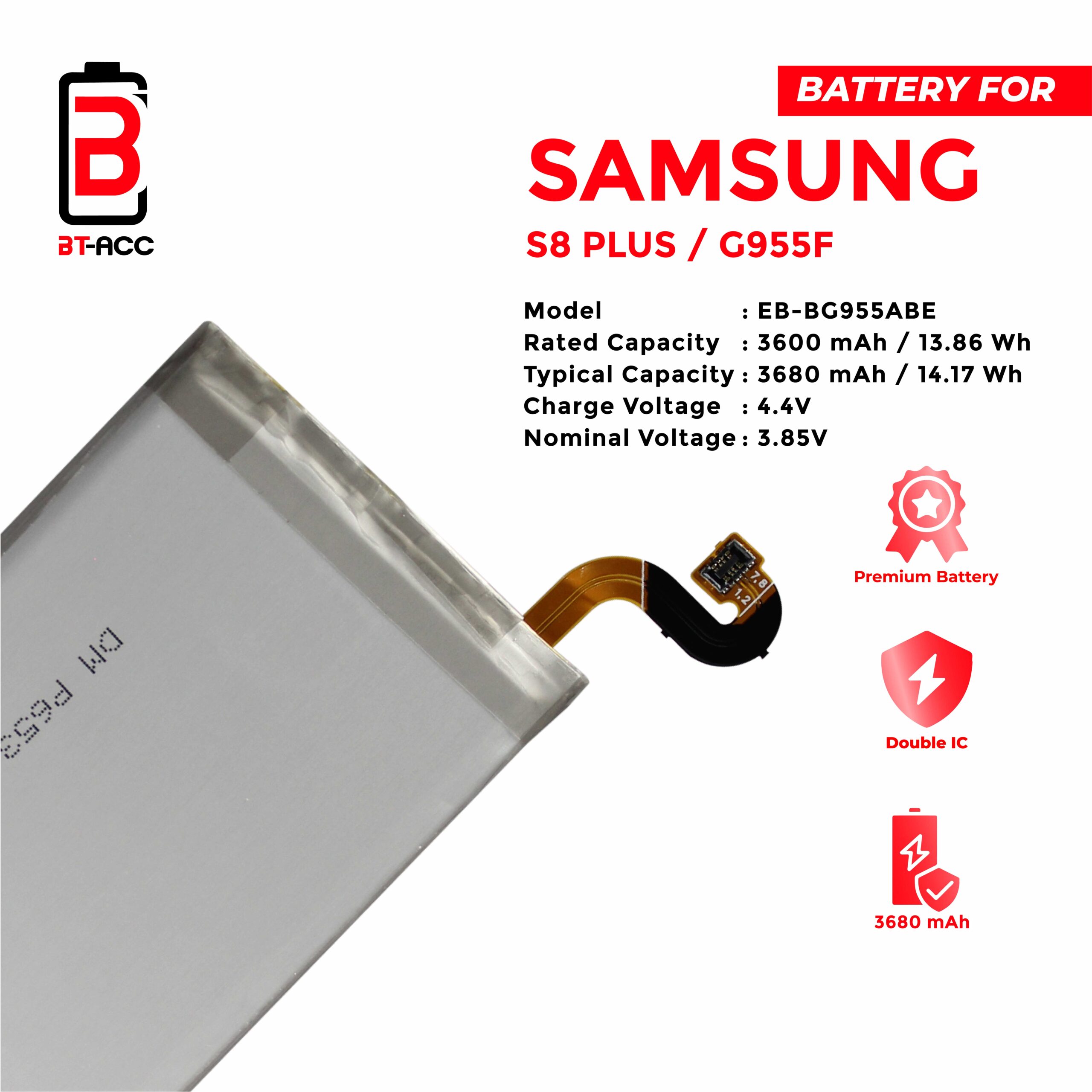 Baterai Samsung S8 Plus / S8+ / EB-BG955ABE - Image 3