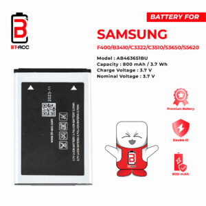 Baterai Samsung F400 / S3650 / C3510 / S5620 / B3410 / C3322