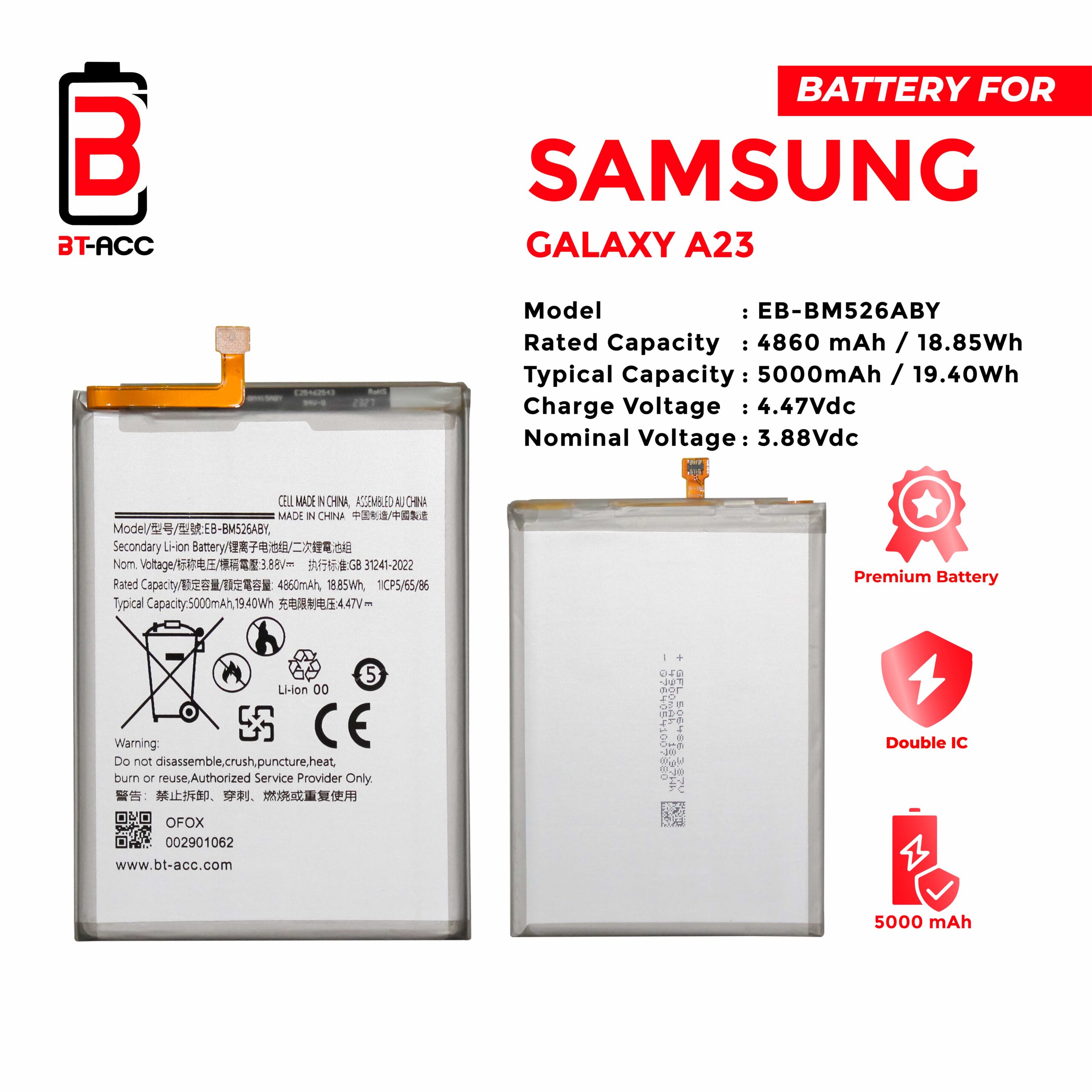 Baterai Samsung A23 / EB-BM526ABY - Image 2