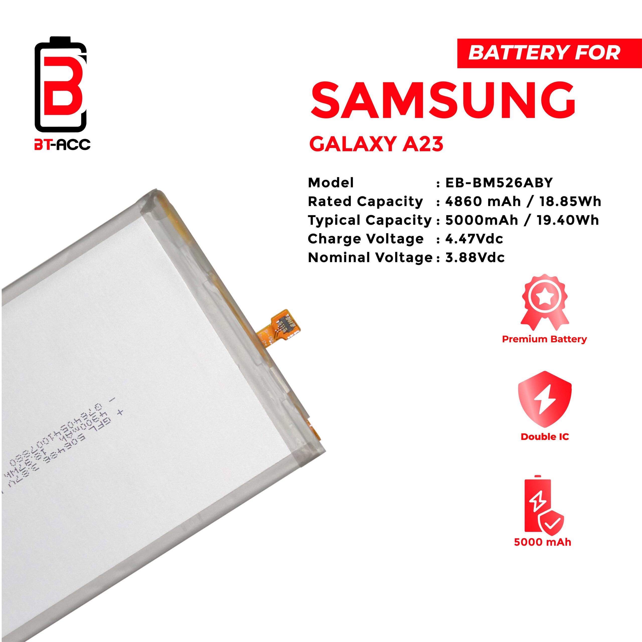 Baterai Samsung A23 / EB-BM526ABY - Image 3