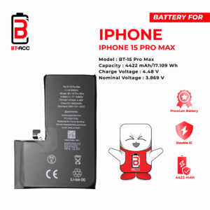 BT-ACC Baterai iPhone 15 Pro Max (4441 mAh)
