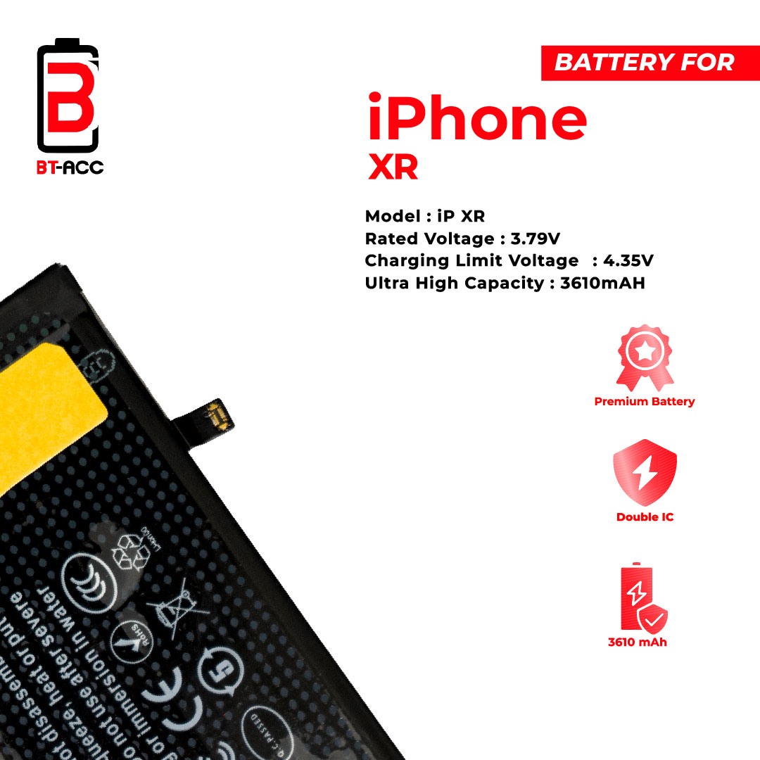 BT-ACC  Baterai Ultra High Capacity For iPhone XR (3610mAh) - Image 4