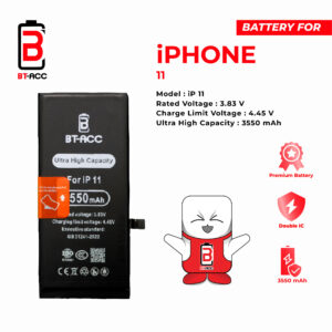 Baterai Ultra High Capacity For iPhone 11 (3550mAh)