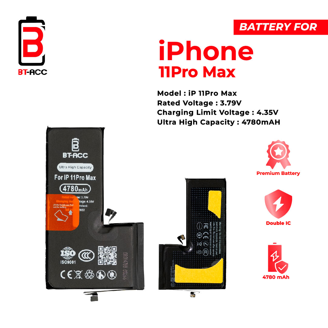Baterai Ultra High Capacity For iPhone 11 Pro Max (4780mAh) - Image 3