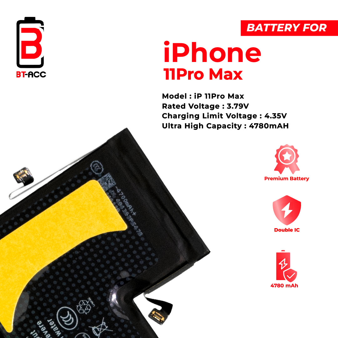 Baterai Ultra High Capacity For iPhone 11 Pro Max (4780mAh) - Image 4