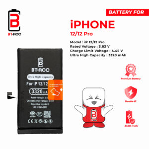 BT-ACC Baterai Ultra High Capacity For iPhone 12 / 12 Pro (3320mAh)