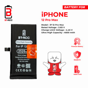 BT-ACC Baterai Ultra High Capacity For iPhone 12 Pro Max (4600mAh)