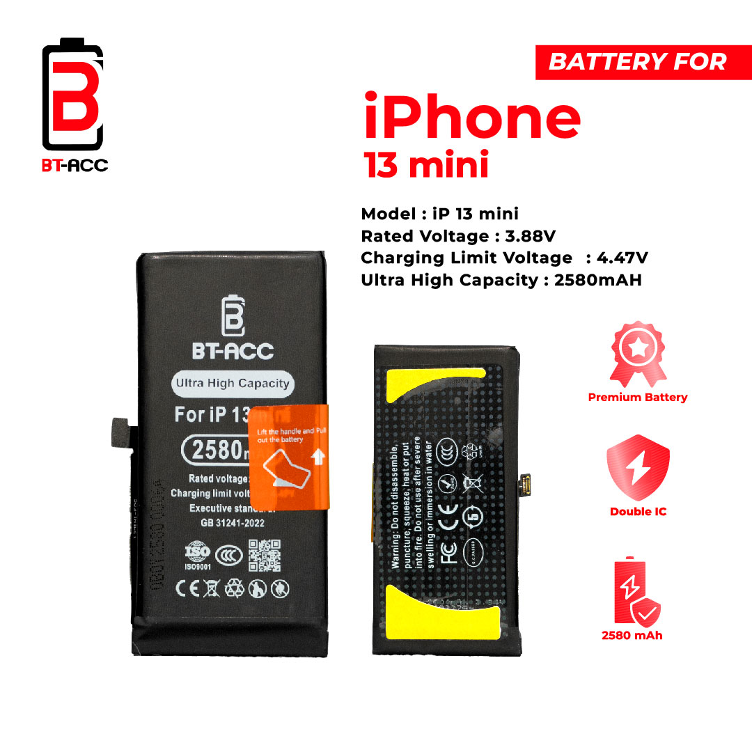 BT-ACC Baterai Ultra High Capacity For iPhone 13 Mini (2520mAh) - Image 3