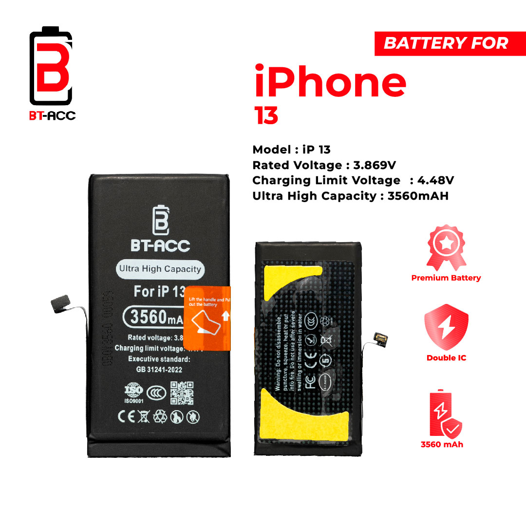 BT-ACC Baterai Ultra High Capacity For iPhone 13 (3560mAh) - Image 2