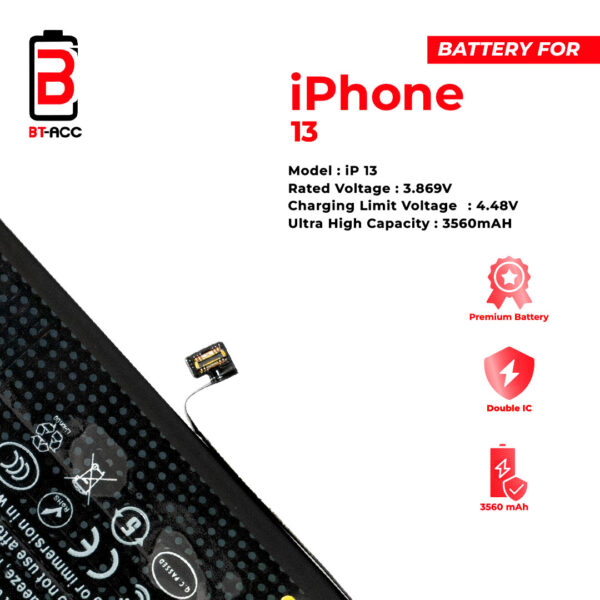 BT-ACC Baterai Ultra High Capacity For iPhone 13 (3560mAh) - Image 5