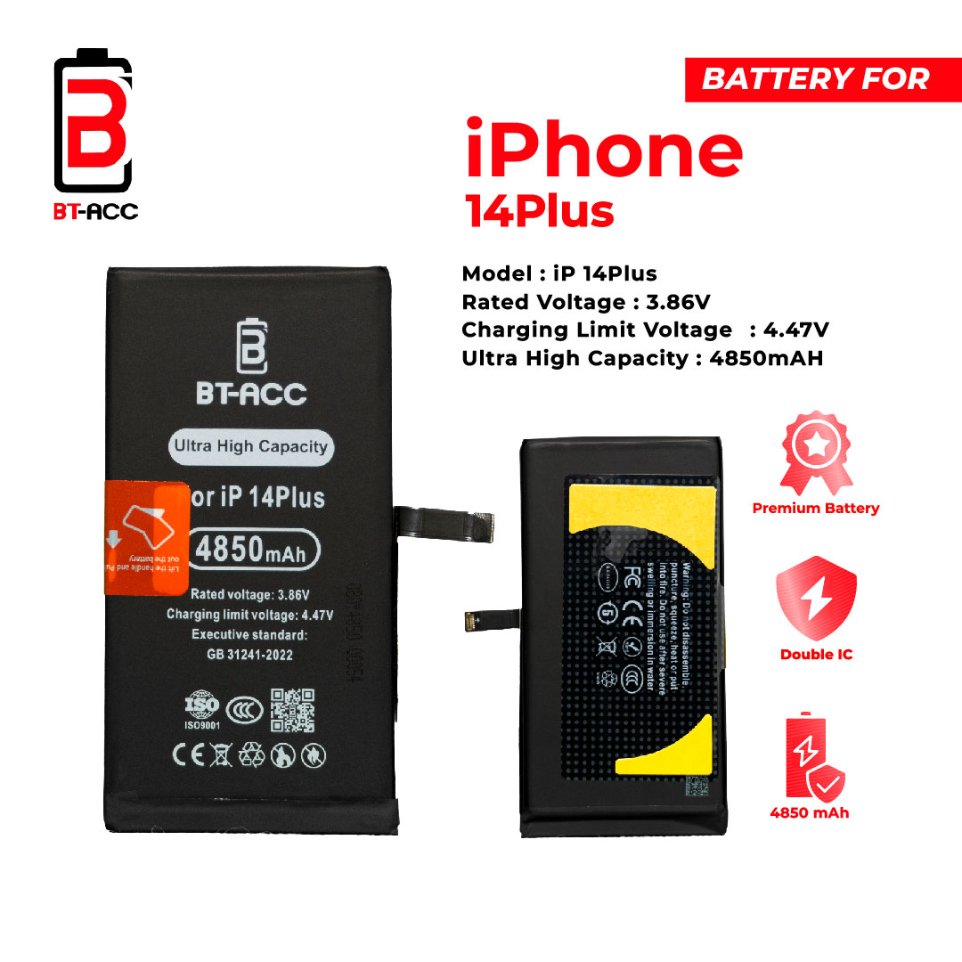 BT-ACC Baterai Ultra High Capacity For iPhone 14 Plus (4850mAh) - Image 3