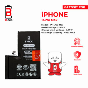 BT-ACC Baterai Ultra High Capacity For iPhone 14 Pro Max (4850mAh)