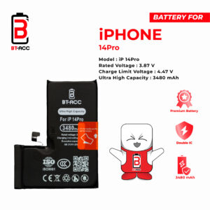 BT-ACC Baterai Ultra High Capacity For iPhone 14 Pro (3480mAh)