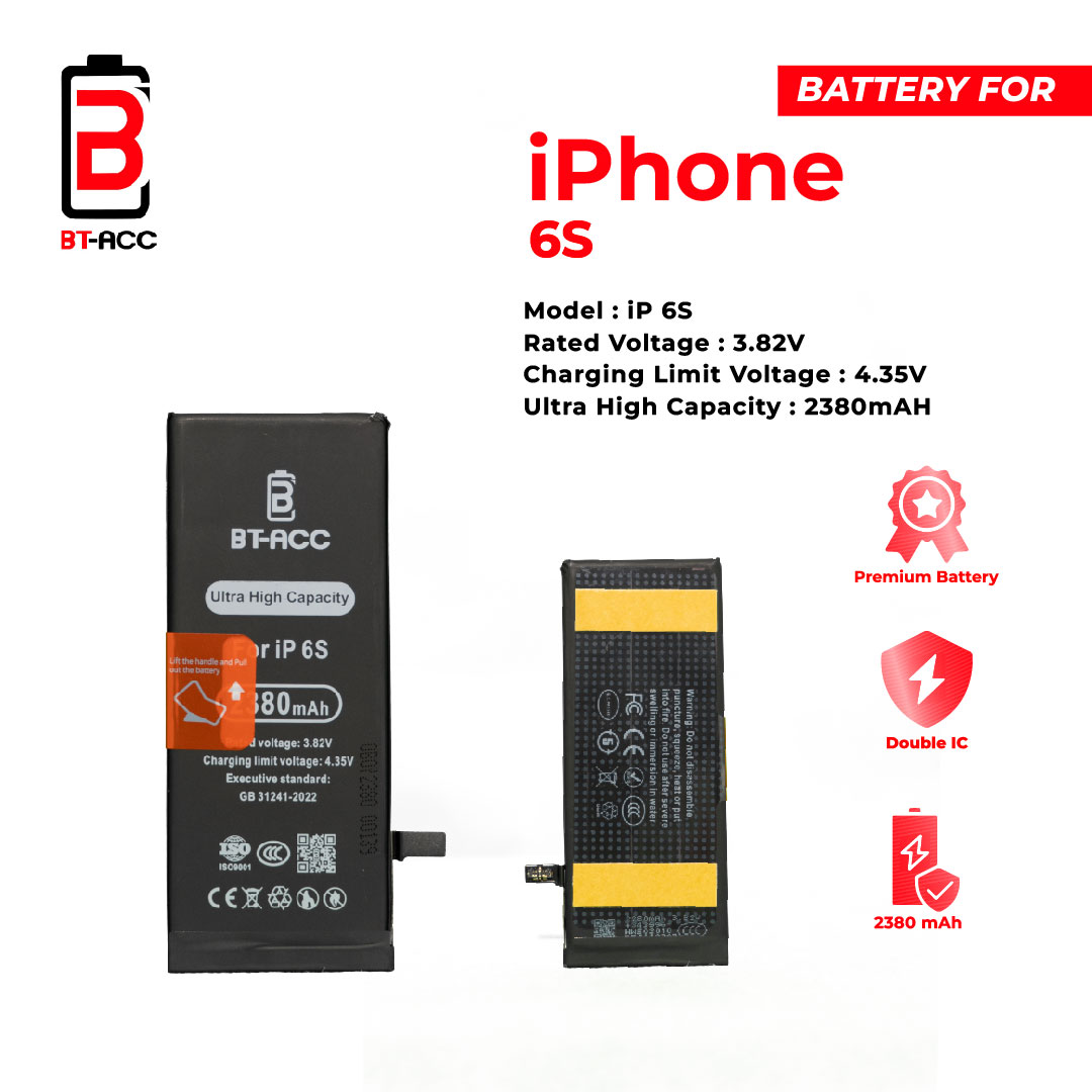 BT-ACC Baterai Ultra High Capacity For iPhone 6S (2380mAh) - Gambar 3