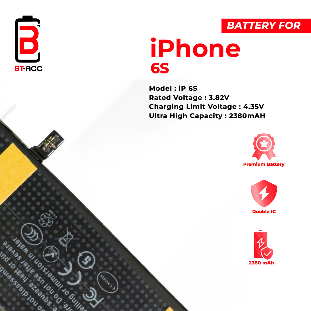BT-ACC Baterai Ultra High Capacity For iPhone 6S (2380mAh) - Gambar 4