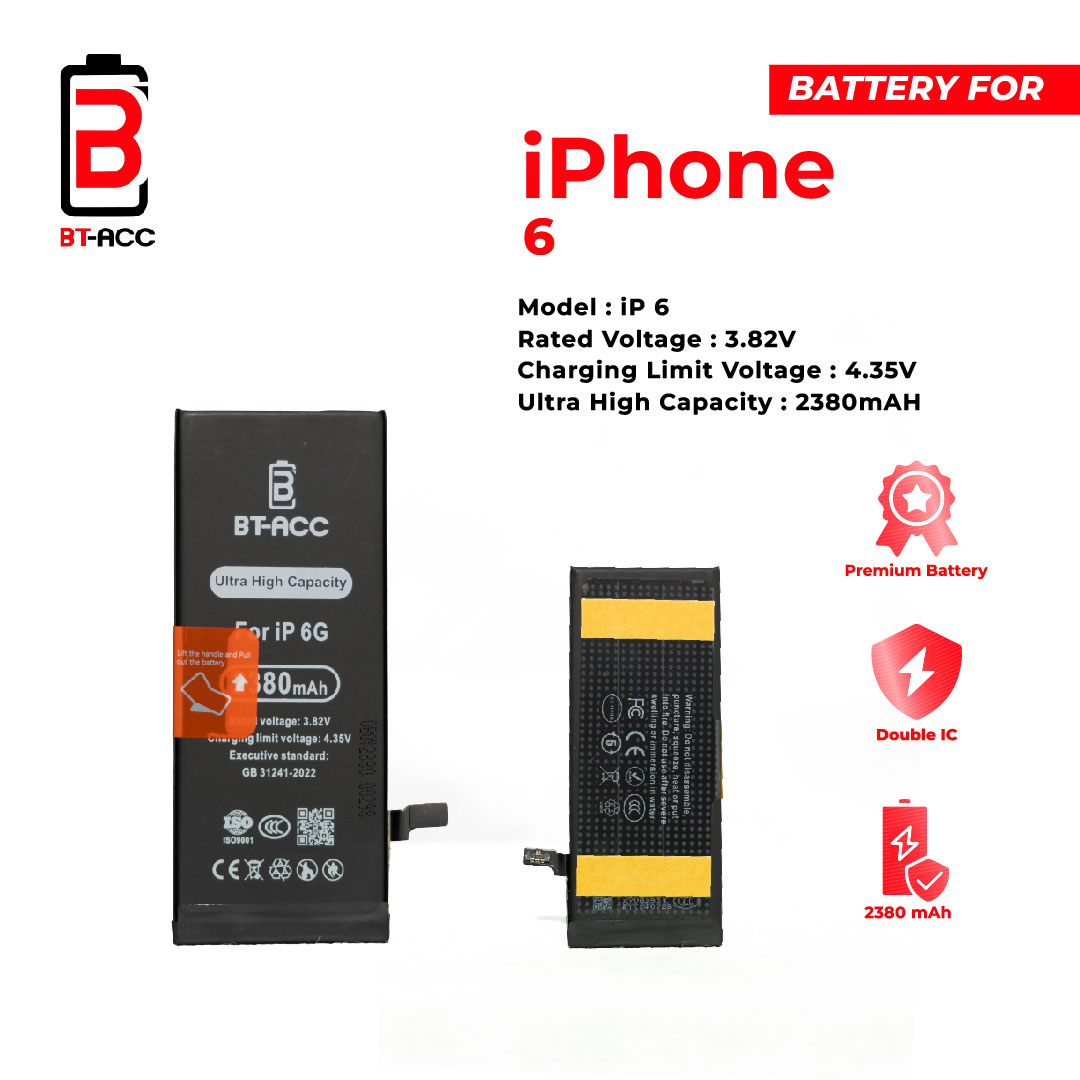 BT-ACC Baterai Ultra High Capacity iPhone 6 (2380mAh) - Image 3