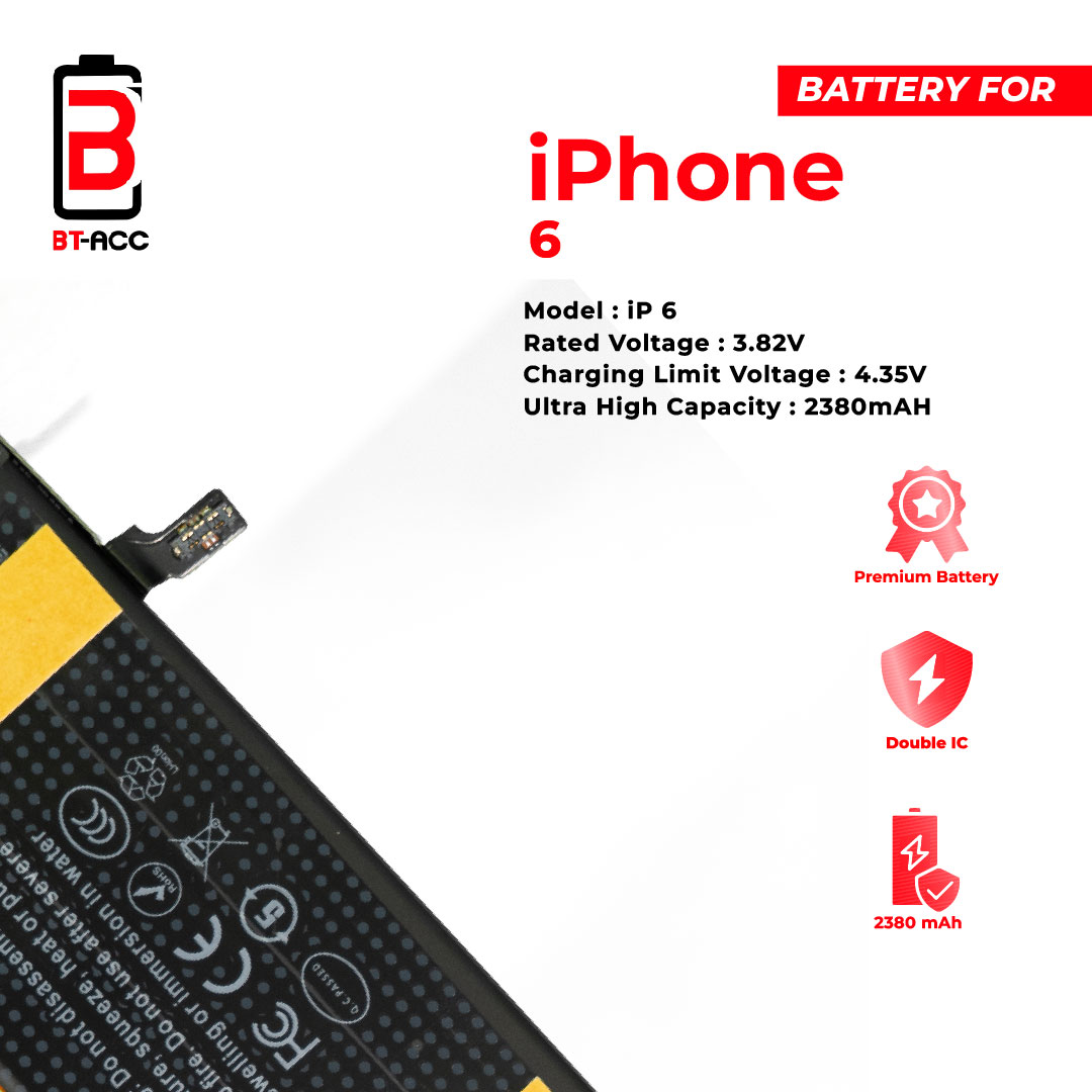 BT-ACC Baterai Ultra High Capacity iPhone 6 (2380mAh) - Image 5