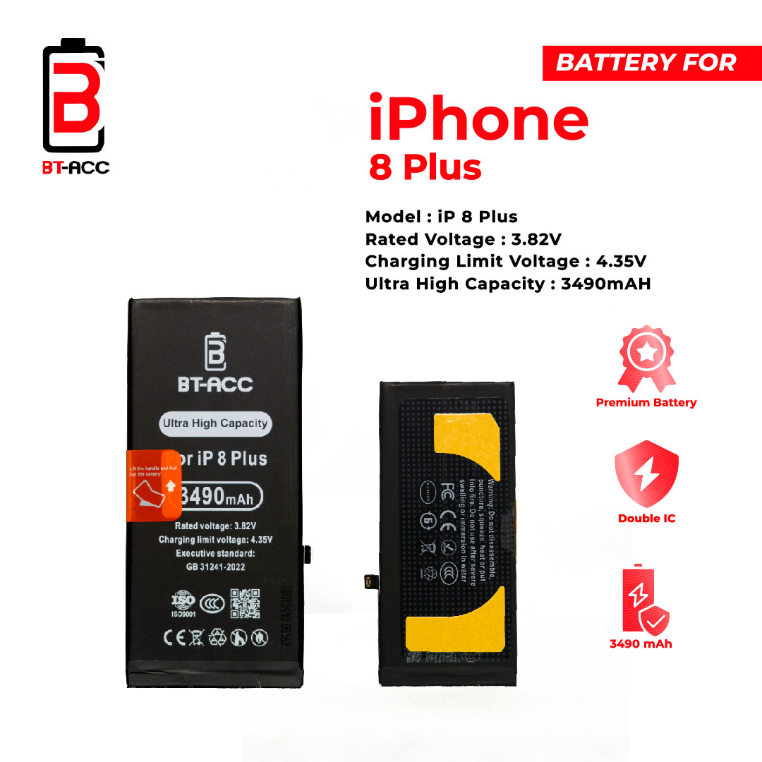 BT-ACC Baterai Ultra High Capacity iPhone 8 Plus (3490mAh) - Gambar 3