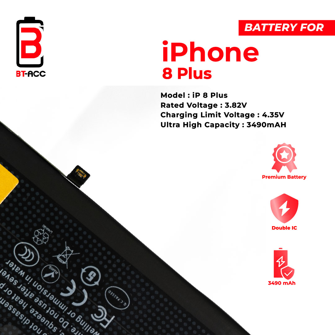 BT-ACC Baterai Ultra High Capacity iPhone 8 Plus (3490mAh) - Gambar 4